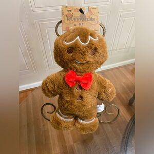 Giftable Gingerbread /Girl Dog Toy With Squeaker 12”